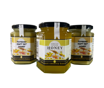 6 x 12 oz /340g jar Soft Set West Country Honey
